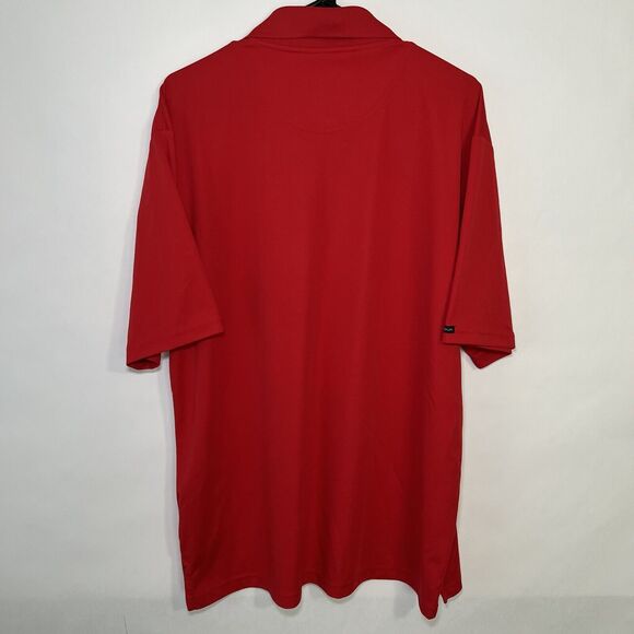 Coca Cola On Tour Web Tech Polo Shirt Mens Size XL Red White Logo Golf Uniform - Picture 8 of 9